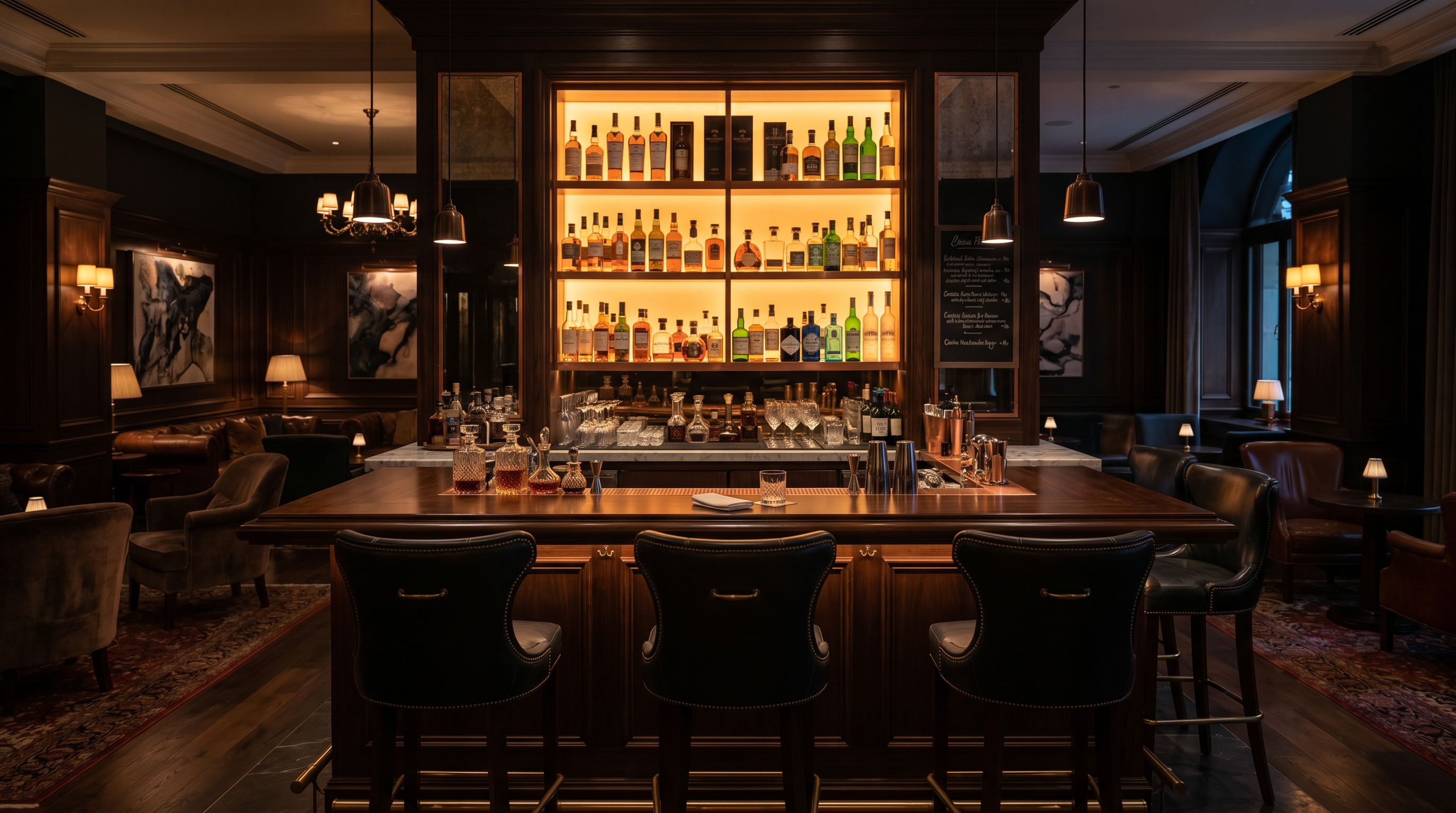 The Amber Bar Lounge interior